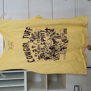 Cowgirl Tuff tankbtop XXL Super cute shirt top